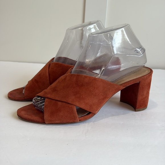 Madewell Suede Mules in Rust - Picture 2 of 13